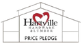 Illustration of a house outline with a red heart shape integrated above the Hartville Hardware Lumber name, symbolizing community commitment in home improvement.