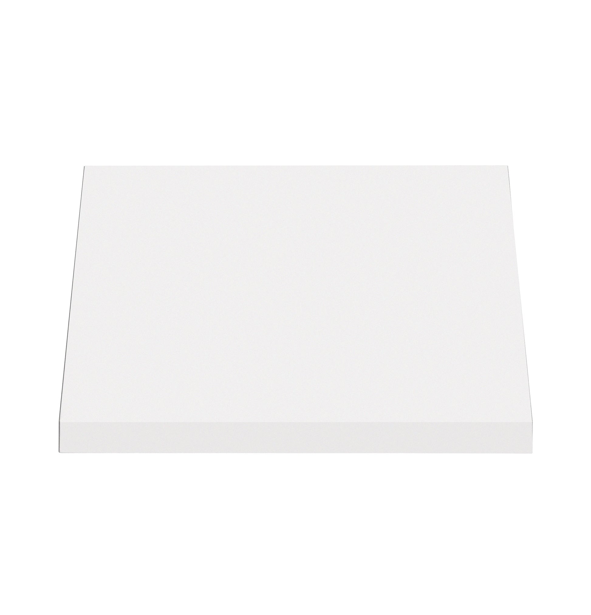Plain white square filter panel for range hoods and kitchen appliances in home improvement collection