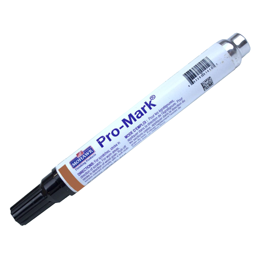 Brown capillary marker for quick touch-ups on scratches in home improvement and wood finishing projects