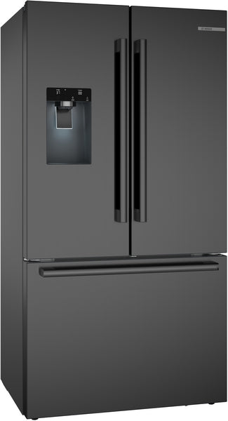 500 Series, French Door Bottom Mount Refrigerator, 36'', Black Stainless Steel