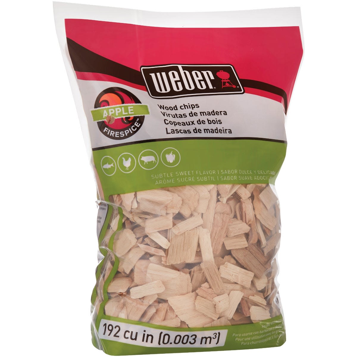 Bag of apple wood smoking chips with subtle sweet flavor for grilling fish, chicken, and pork under $50 accessories