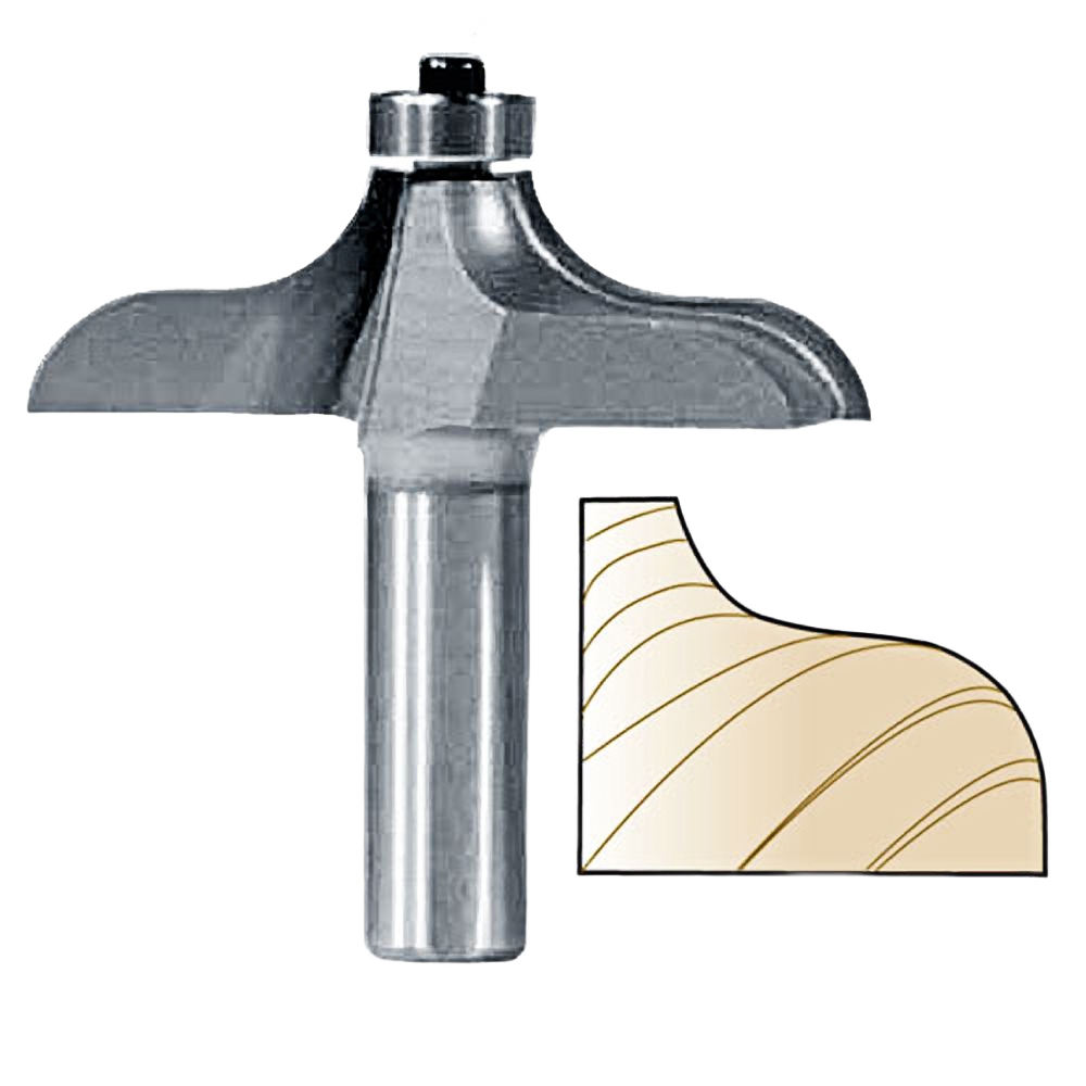 Whiteside 3296 traditional router bit with ogee profile for table edge shaping in tool accessories and drill bits collections