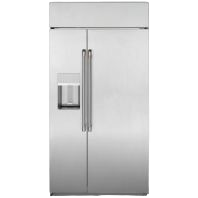 Stainless steel built-in side-by-side refrigerator with water dispenser in kitchen appliances and refrigerator collection