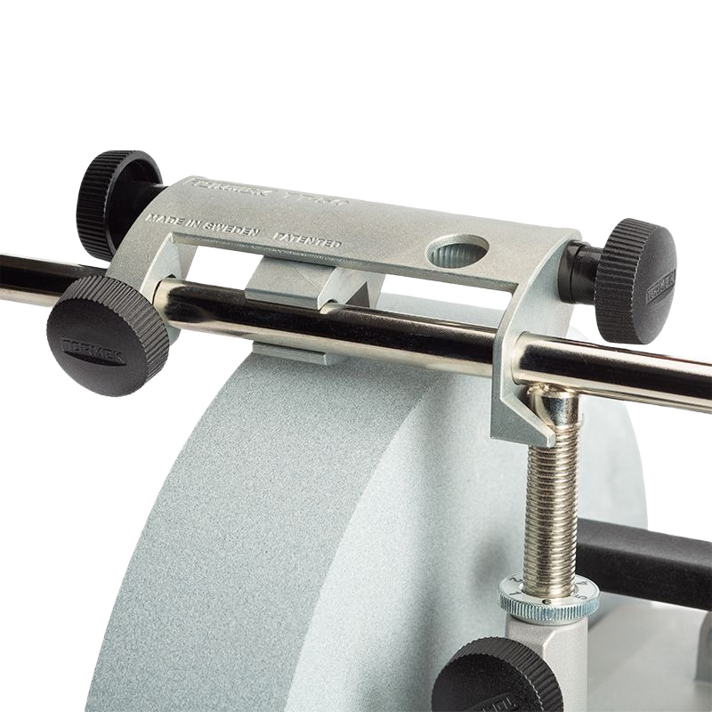 Silver diamond truing and dressing tool with black adjustment knobs for woodworking tool accessories and home improvement collections