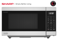 Sharp stainless steel microwave oven with digital control panel and large viewing window in Microwaves and Kitchenware collections