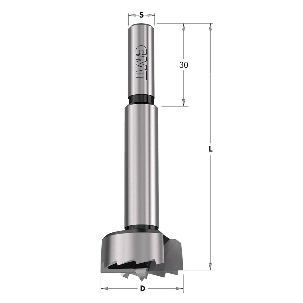 CMT Orange Tools 20mm Forstner Bit 8mm Shank, Rh