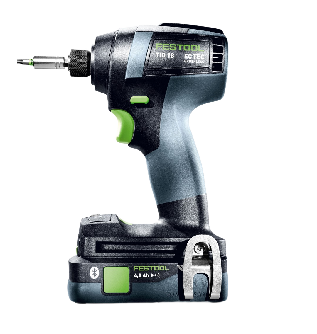Compact cordless impact drill with brushless motor and 4.0Ah battery for efficient home improvement tasks