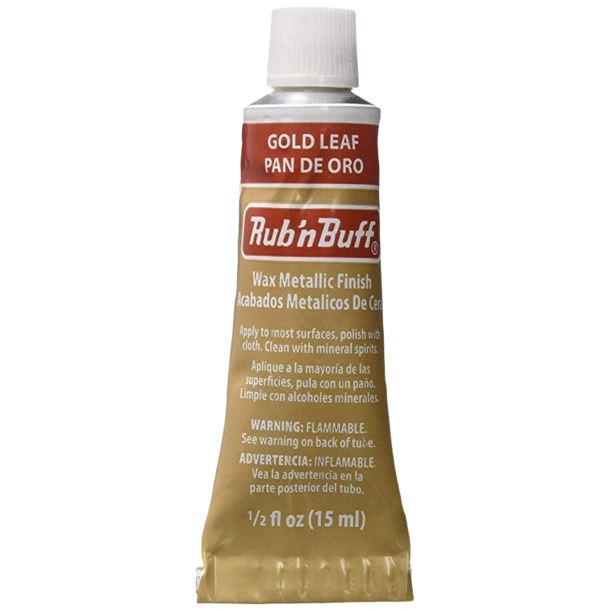 Tube of gold leaf metallic wax finish for specialty paint and home improvement projects under $50 collections