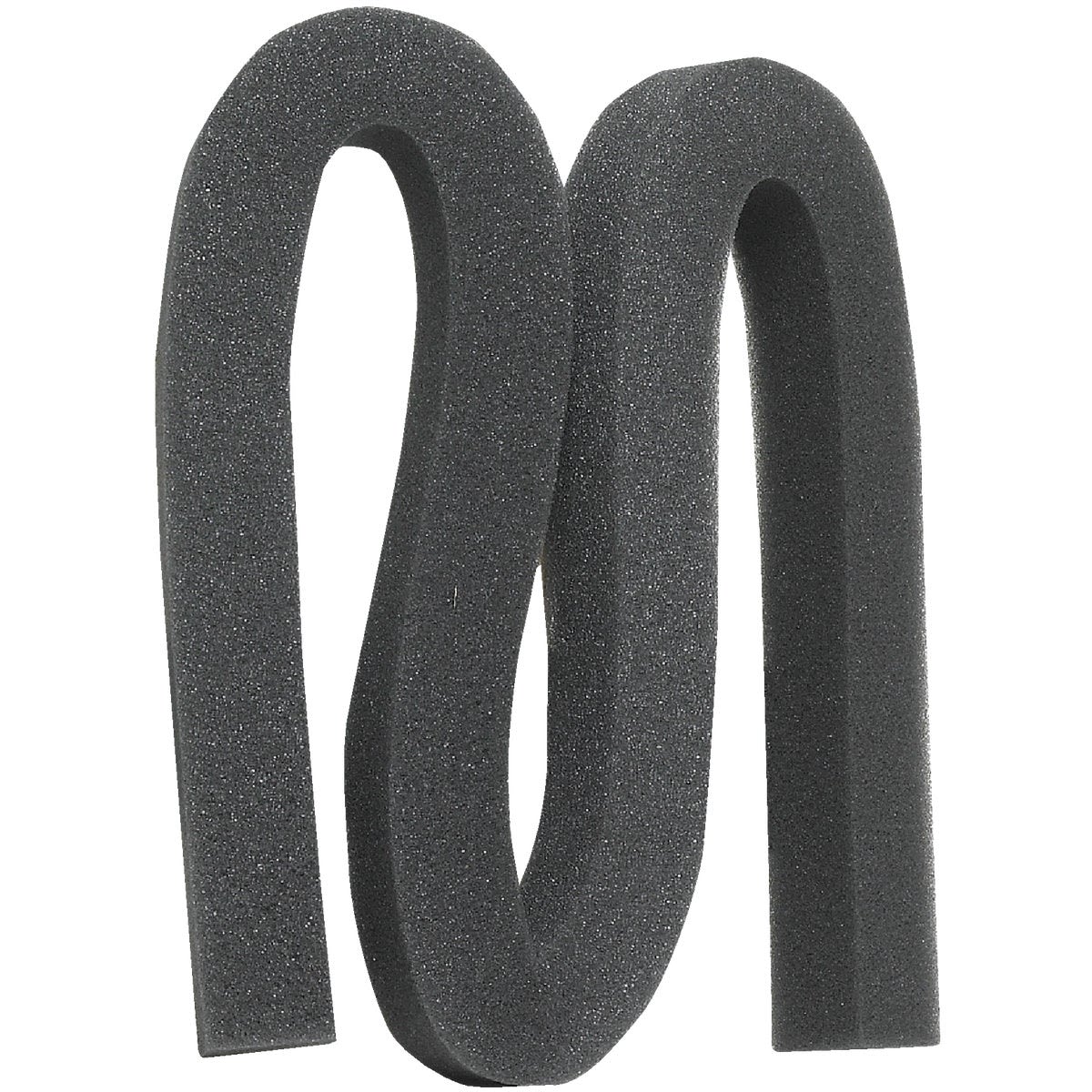 Black foam weatherstrip designed for air conditioners to seal gaps and improve energy efficiency in home improvement projects