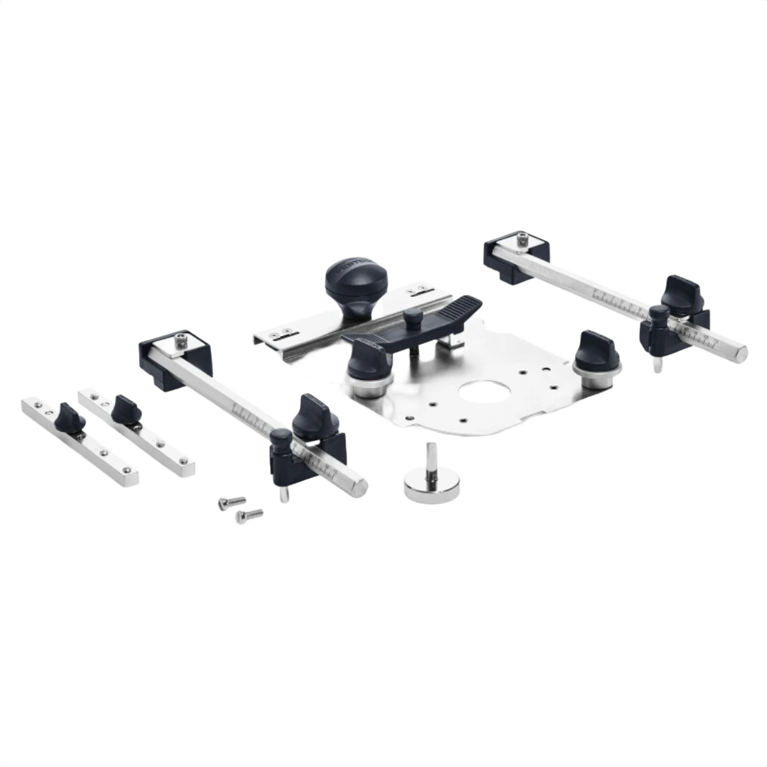 Precision metal hole drilling set with adjustable guides for woodworking and power tool accessories collections