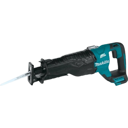 Cordless reciprocating saw with ergonomic handle and durable blade for woodworking and power tool applications