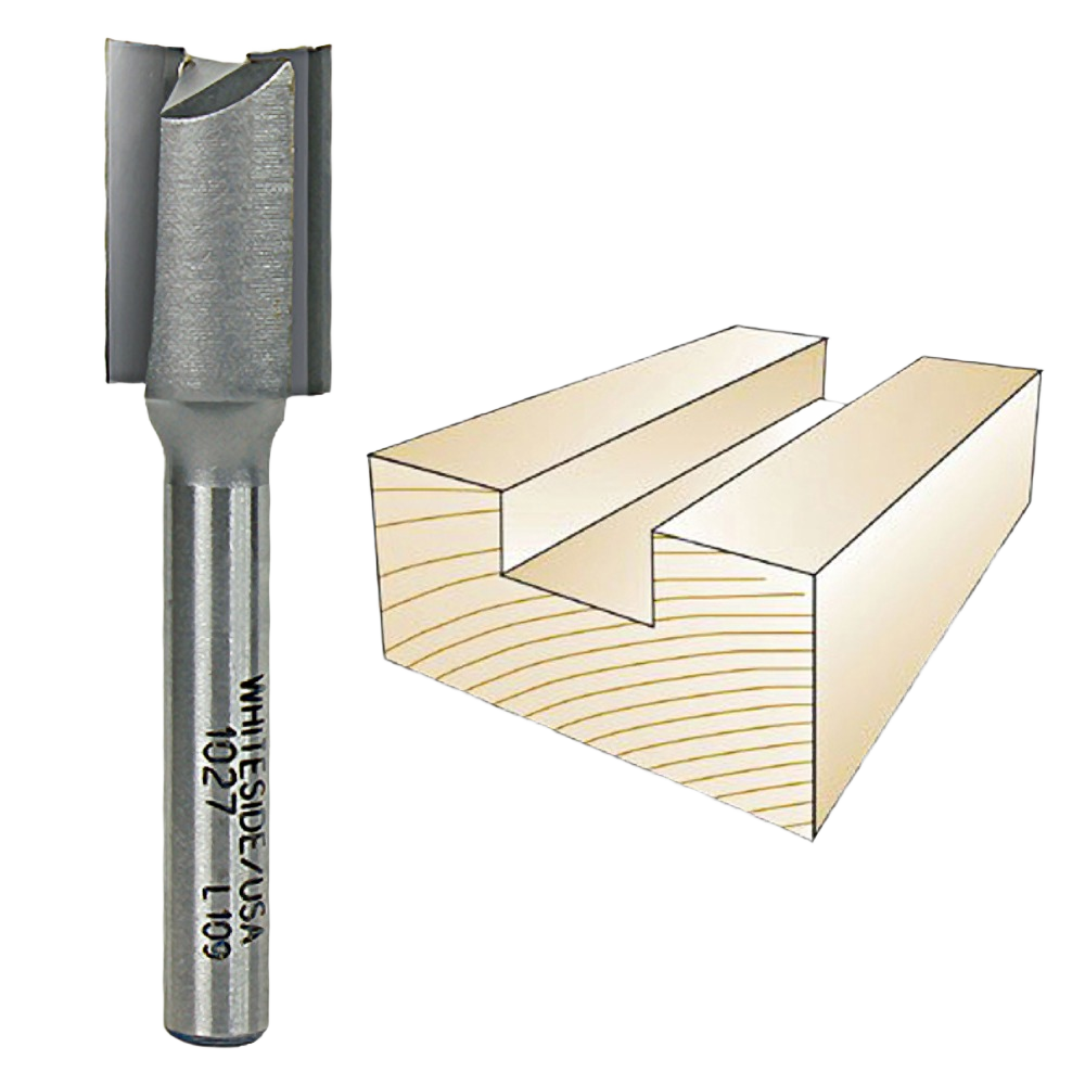 Whiteside Straight Bit 1/4 in Carbide Router Tool – Hartville Hardware