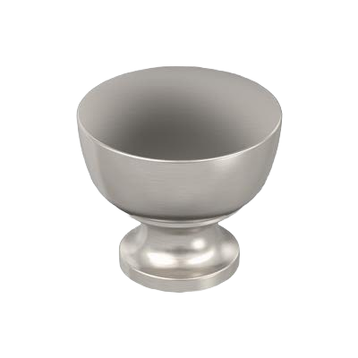 Satin nickel finish cabinet knob with brushed texture for furniture and cabinet hardware under $50 collections