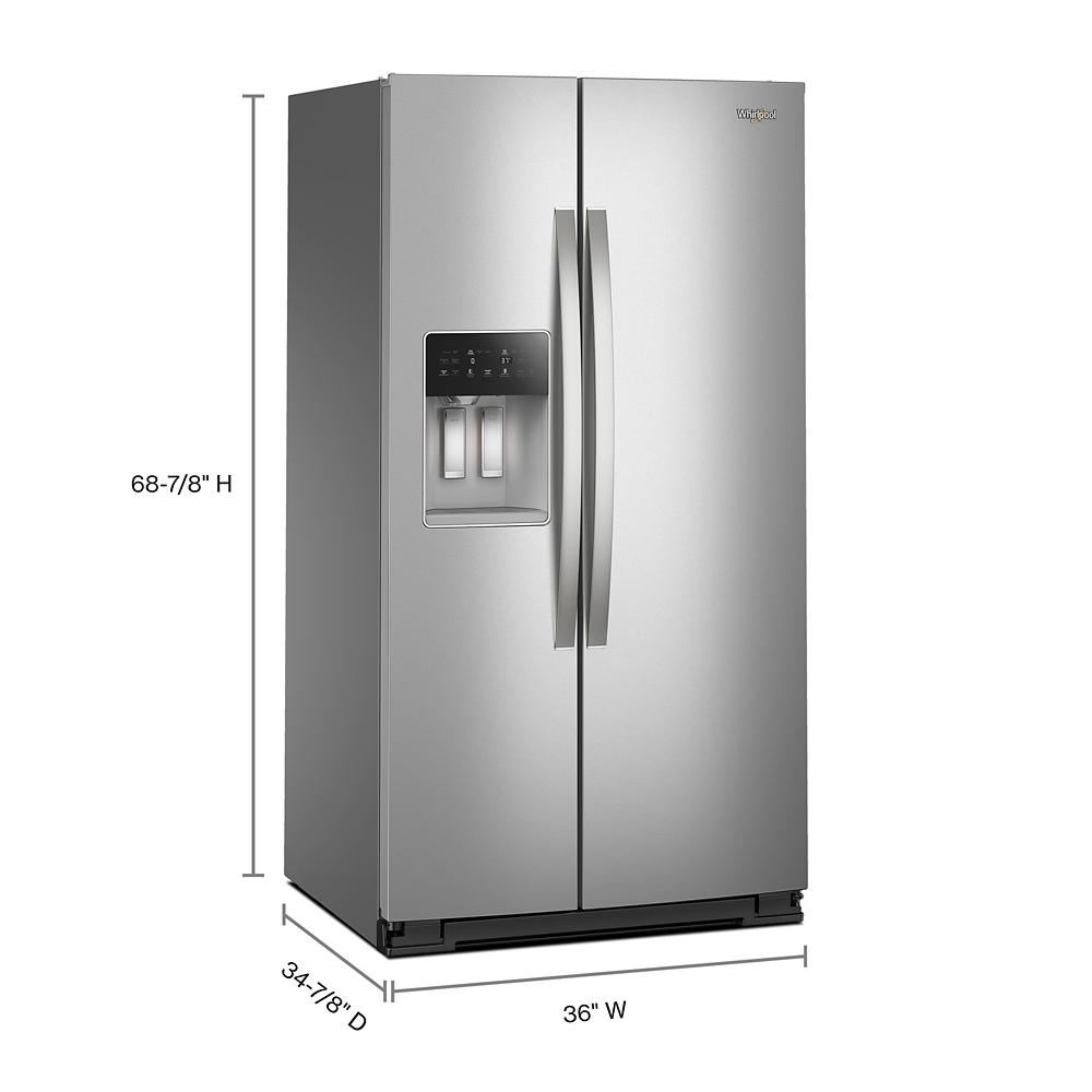 36-inch Wide Side-by-Side Refrigerator - 28.49 cu. ft.