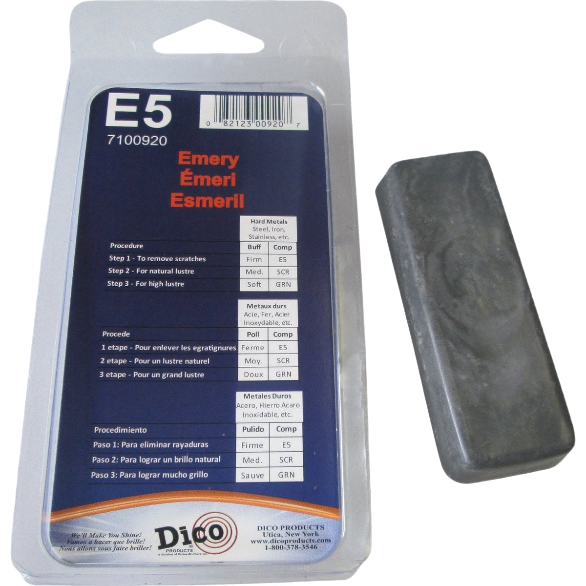Dico Emery buffing compound bar with packaging for woodworking tool accessories and home improvement use under $50 collection