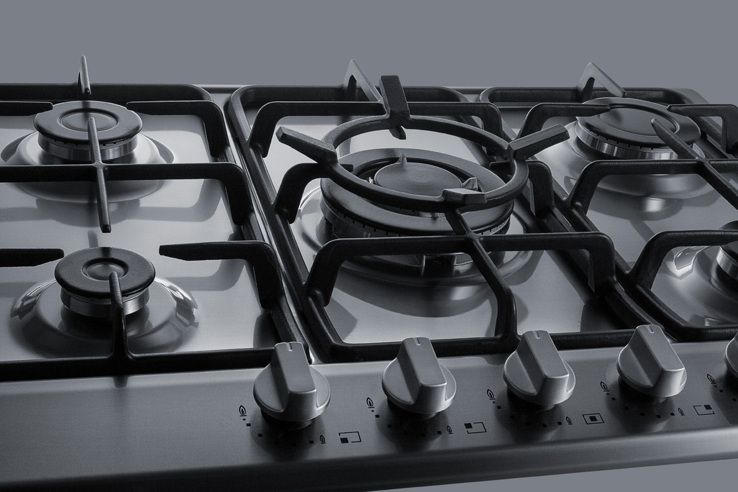 30" Wide 5-Burner Gas Cooktop