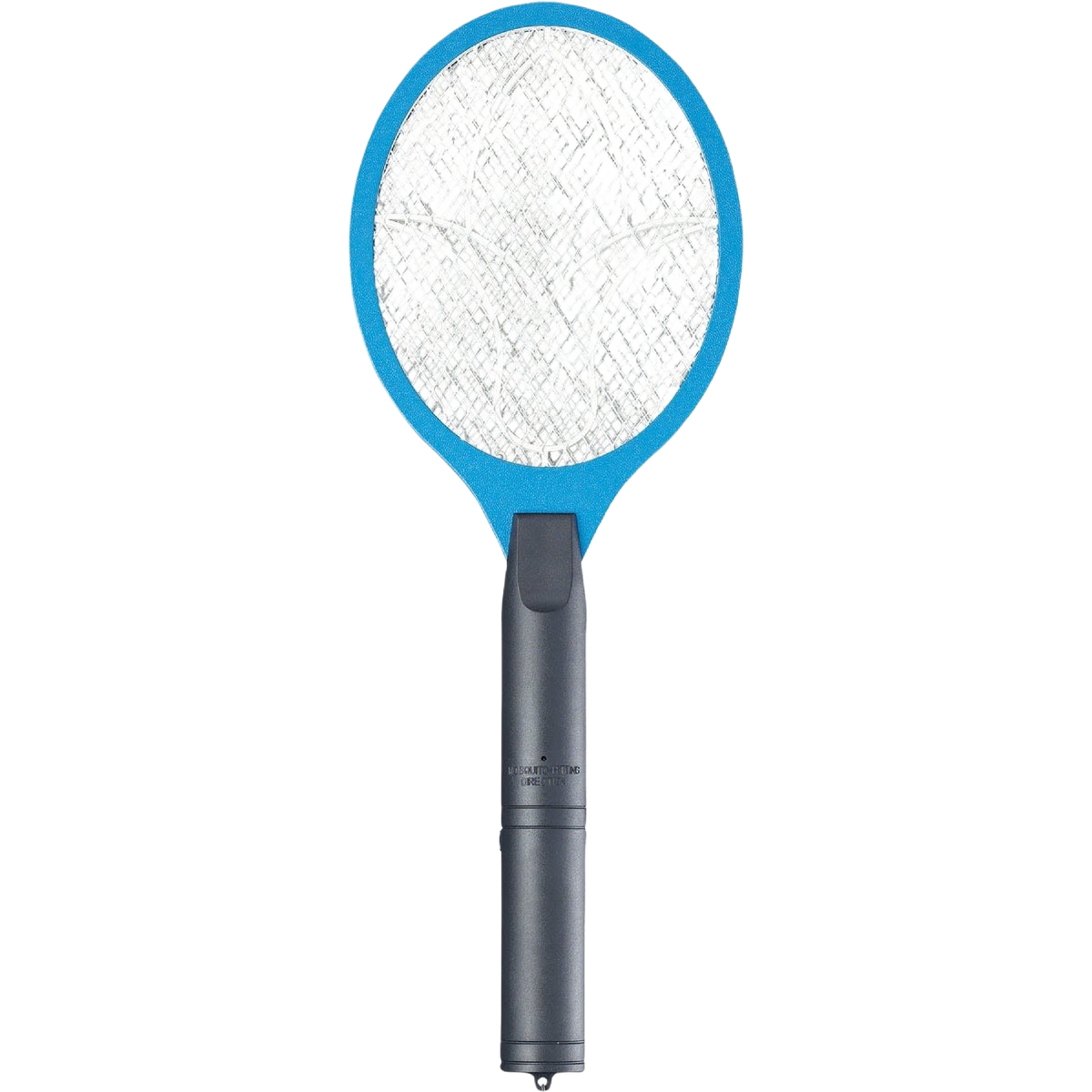 Blue and black electric insect zapper racquet designed for easy pest control in lawn and garden settings under $50 category
