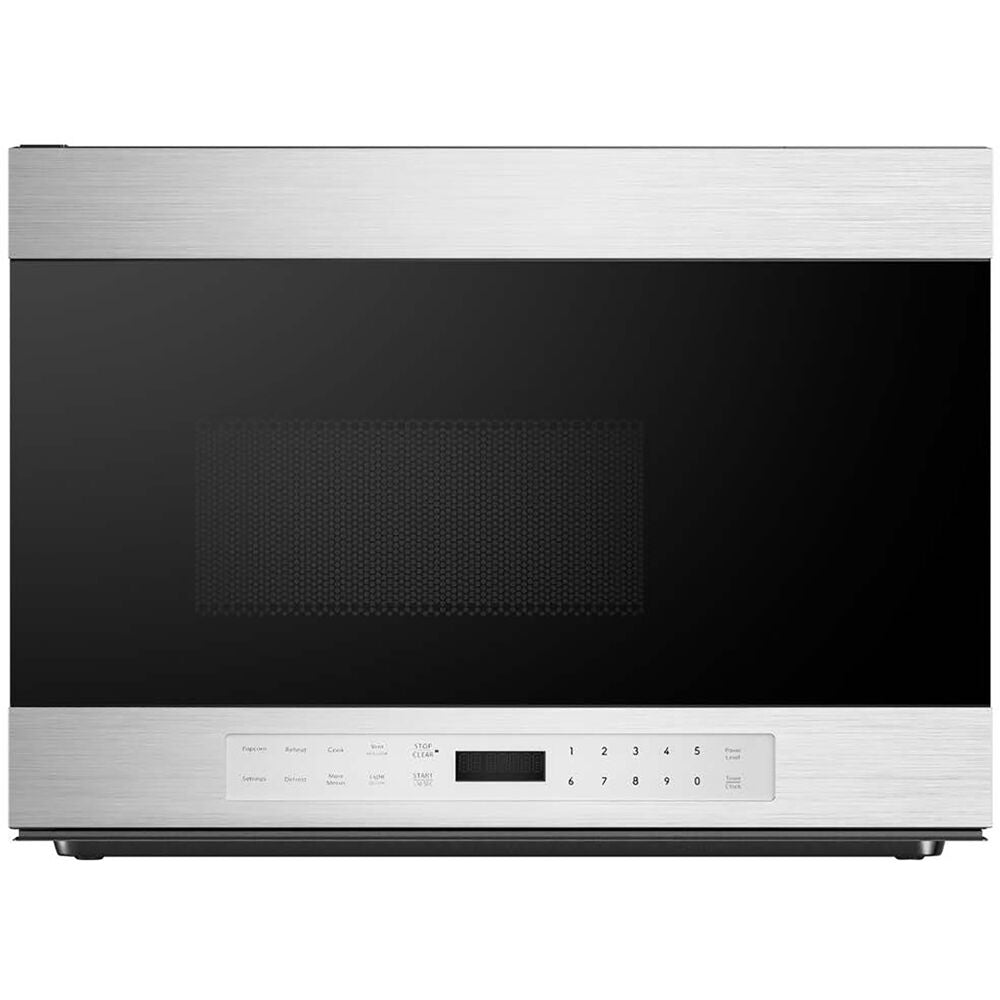 Stainless steel and black glass over-the-range microwave with digital control panel from Over the Range Microwaves collection