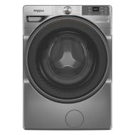 Front-load smart washer in stainless steel with digital controls and FreshFlow™ vent system in Washers and Appliances collections