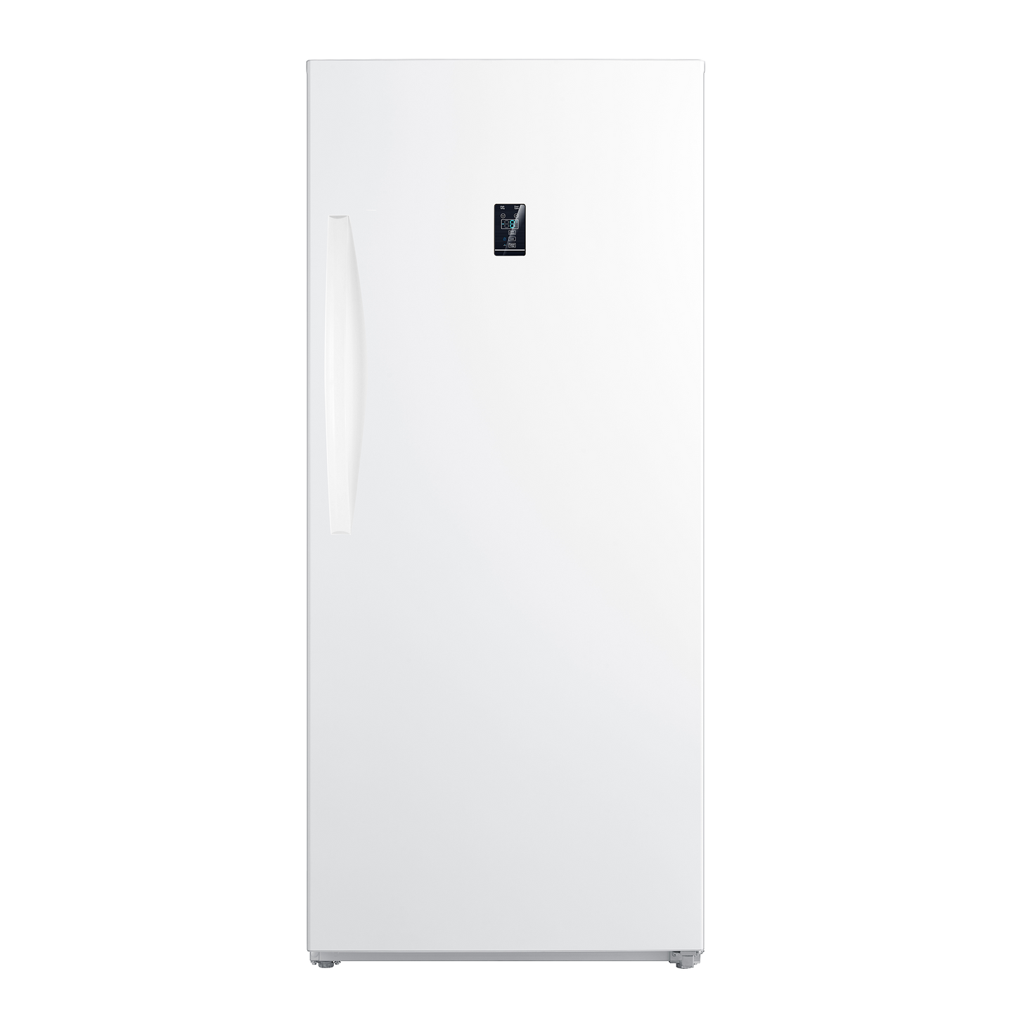 White upright convertible freezer and refrigerator with digital control panel in Freezers & Ice Makers collection