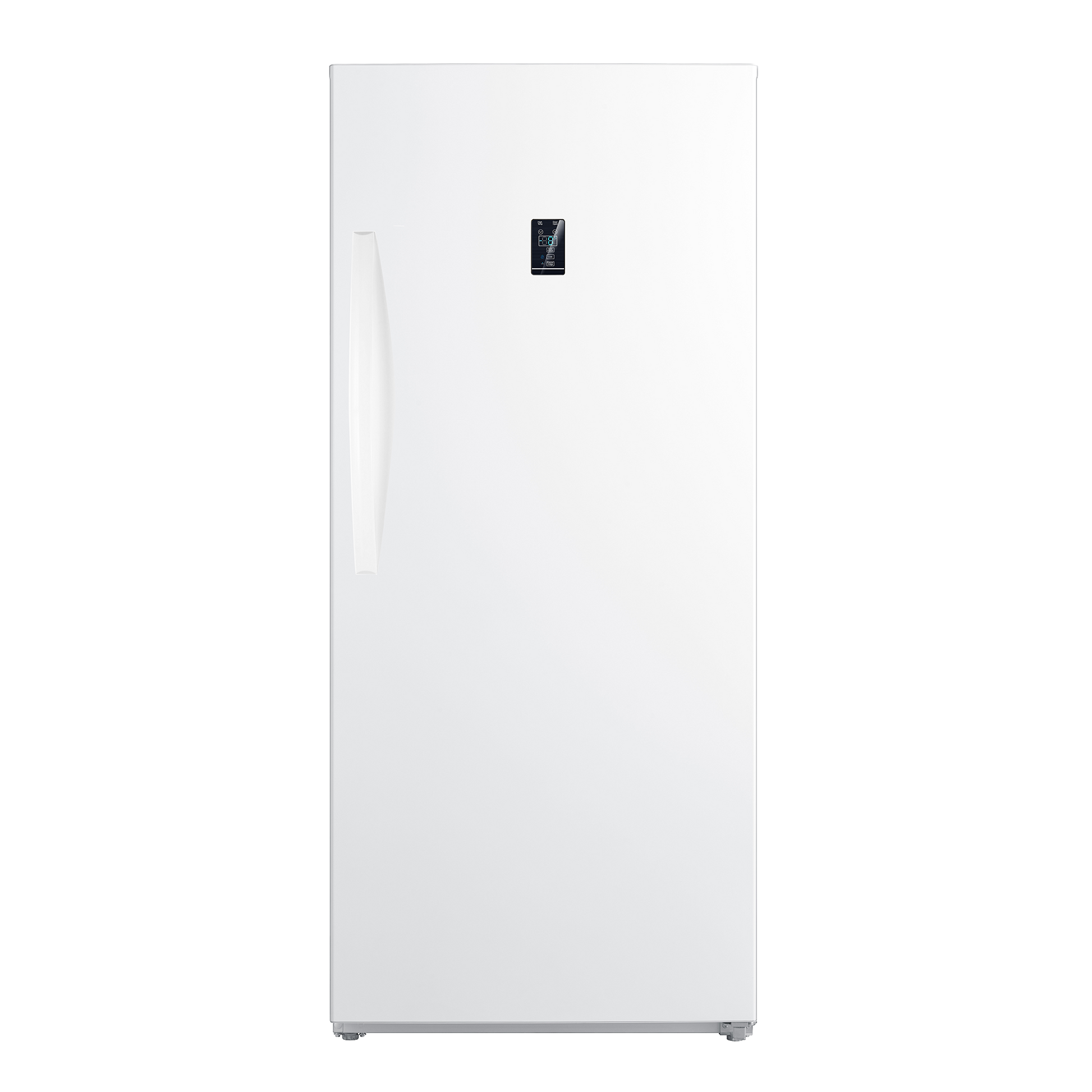 White upright convertible freezer and refrigerator with digital control panel in Freezers & Ice Makers collection