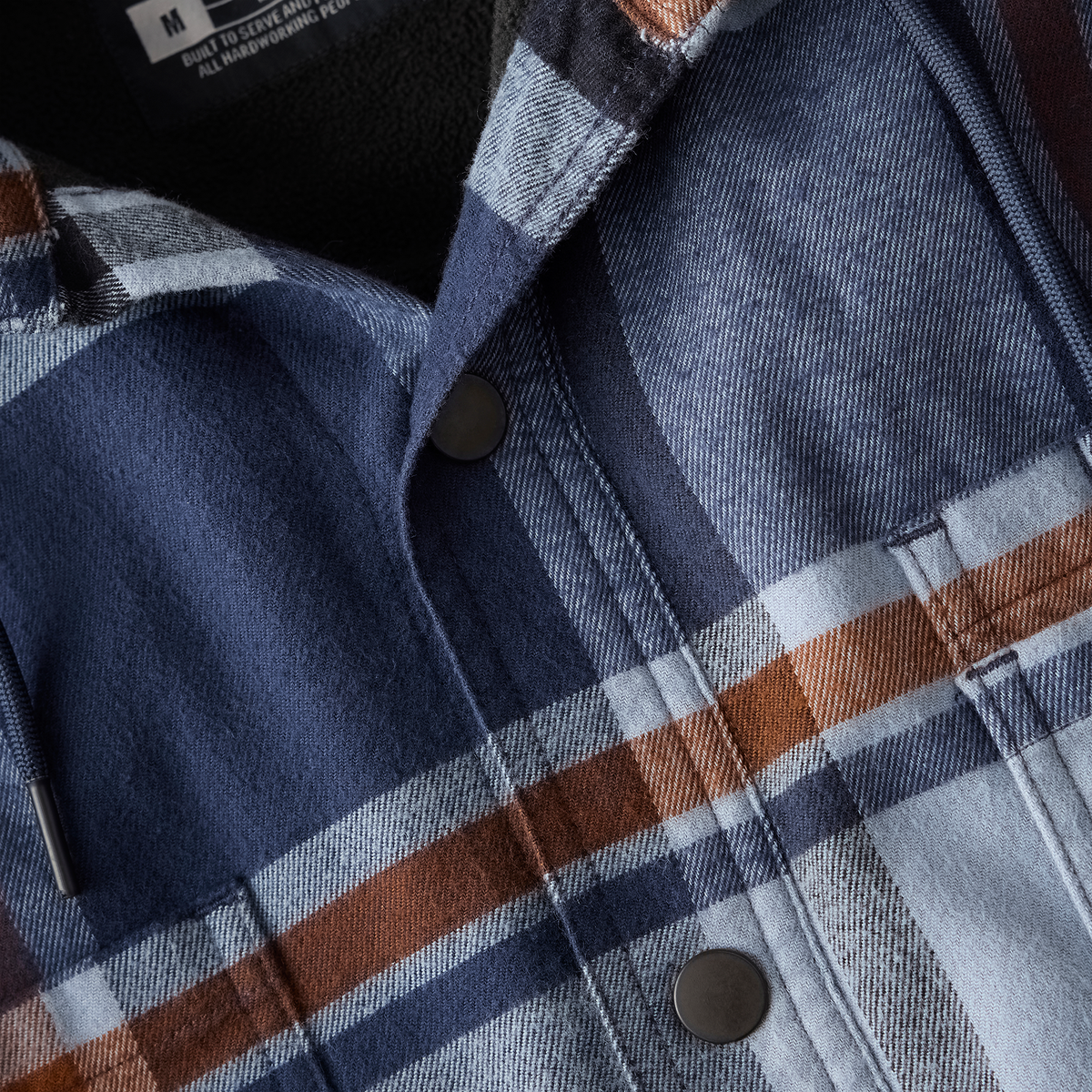 Carhartt Hamilton Relaxed Plaid Shirt Jac - Navy, Small