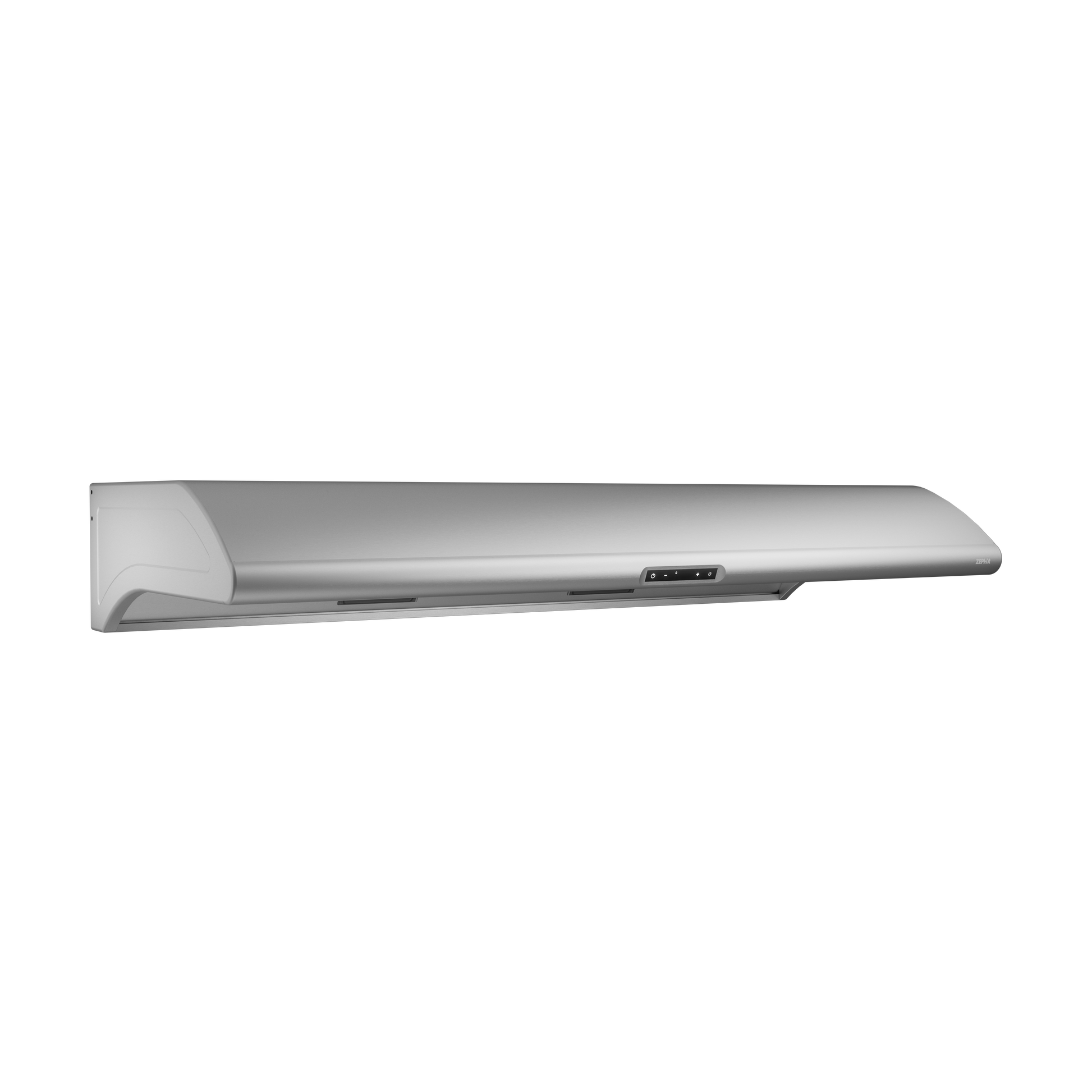 Sleek stainless steel under cabinet range hood with LED lights and digital controls for kitchen improvement appliances
