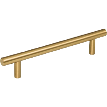Satin bronze cabinet pull with beveled ends and 128mm center-to-center spacing for furniture hardware and home improvement
