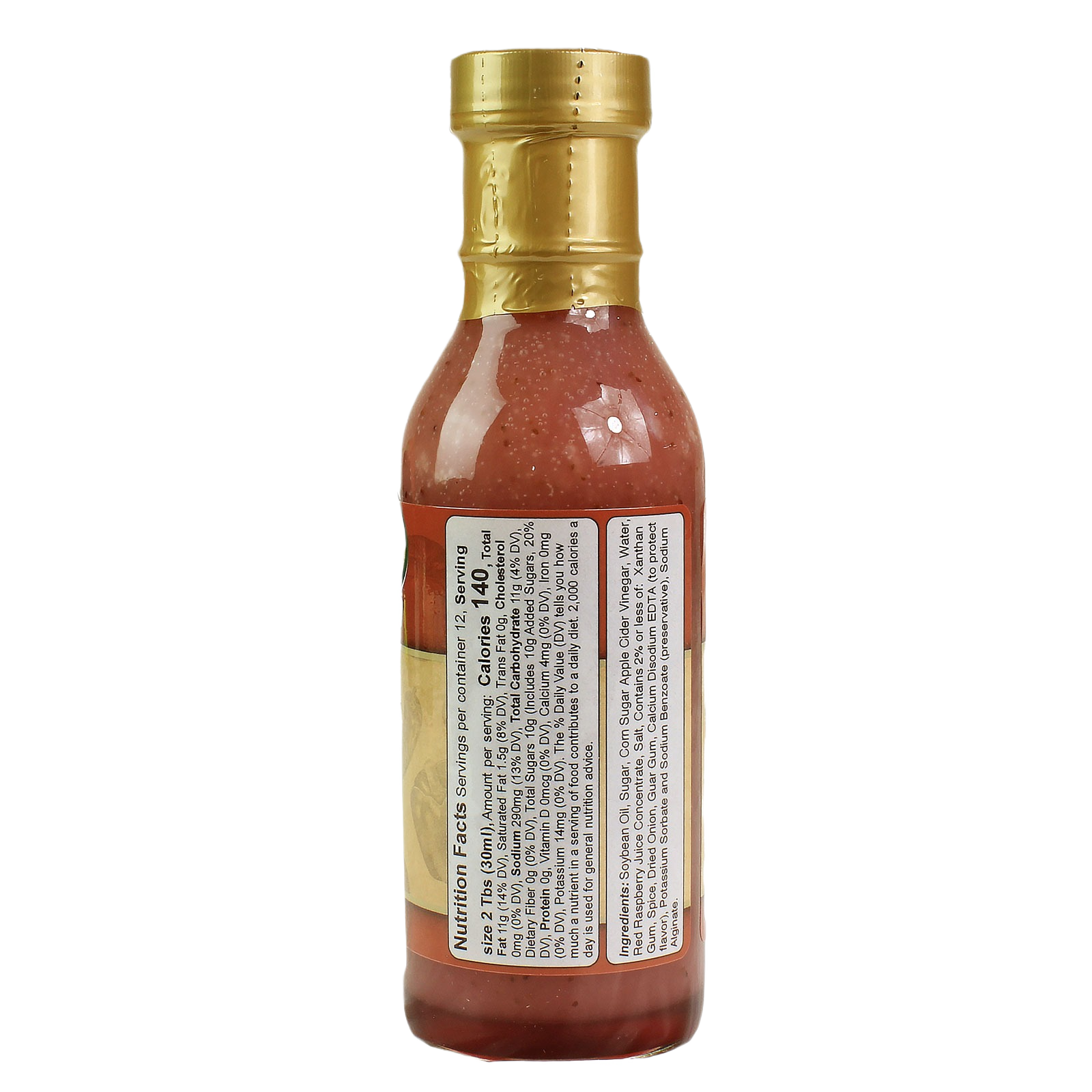 12 oz bottle of Hartville Kitchen raspberry sweet and sour dressing with gold cap in Food & Beverage collection