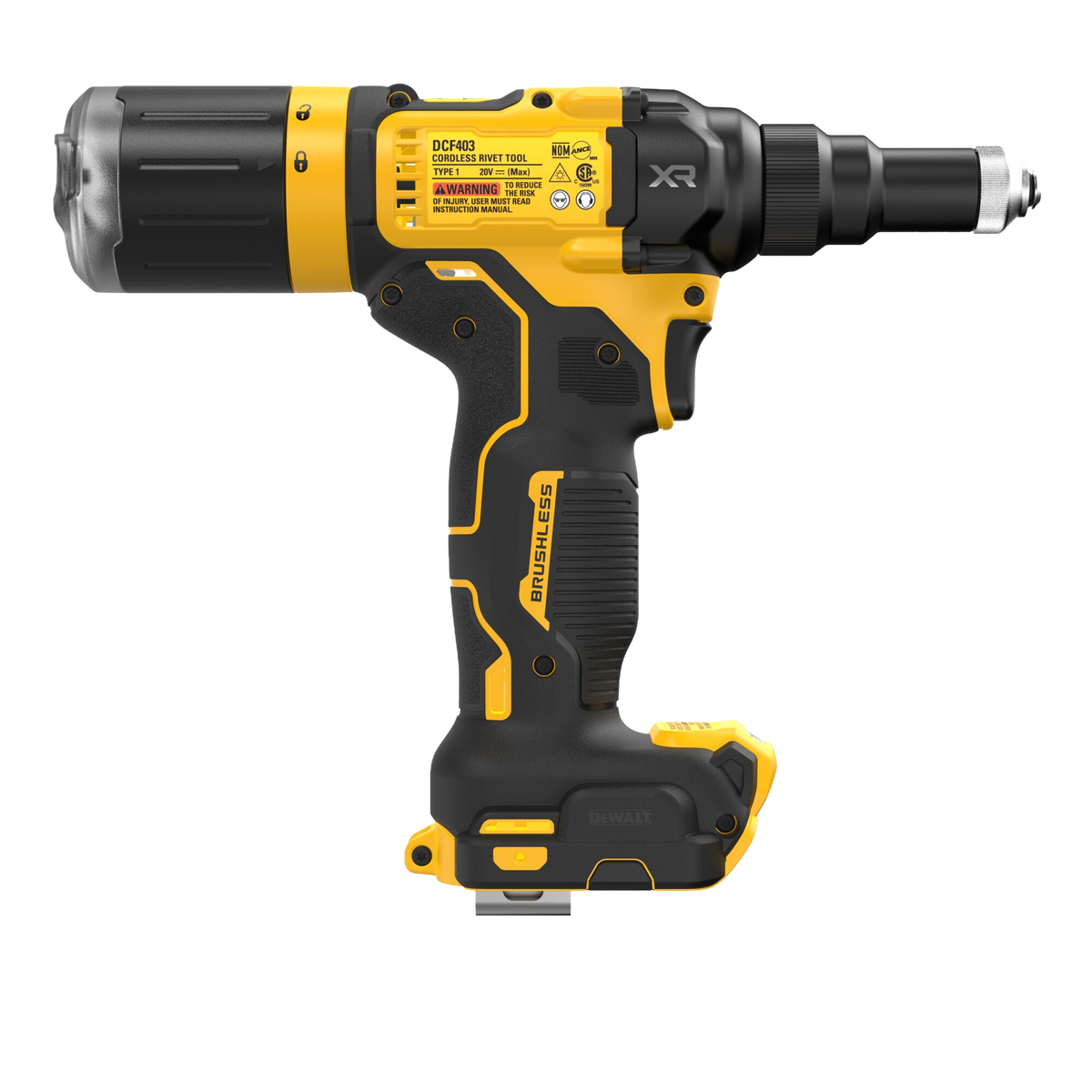 DEWALT 20V MAX* XR® Brushless Cordless 3/16" Rivet Tool (Tool Only)