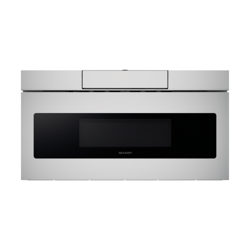 Stainless steel flat panel microwave drawer with easy touch open designed for modern kitchens in Appliances and Kitchenware collections