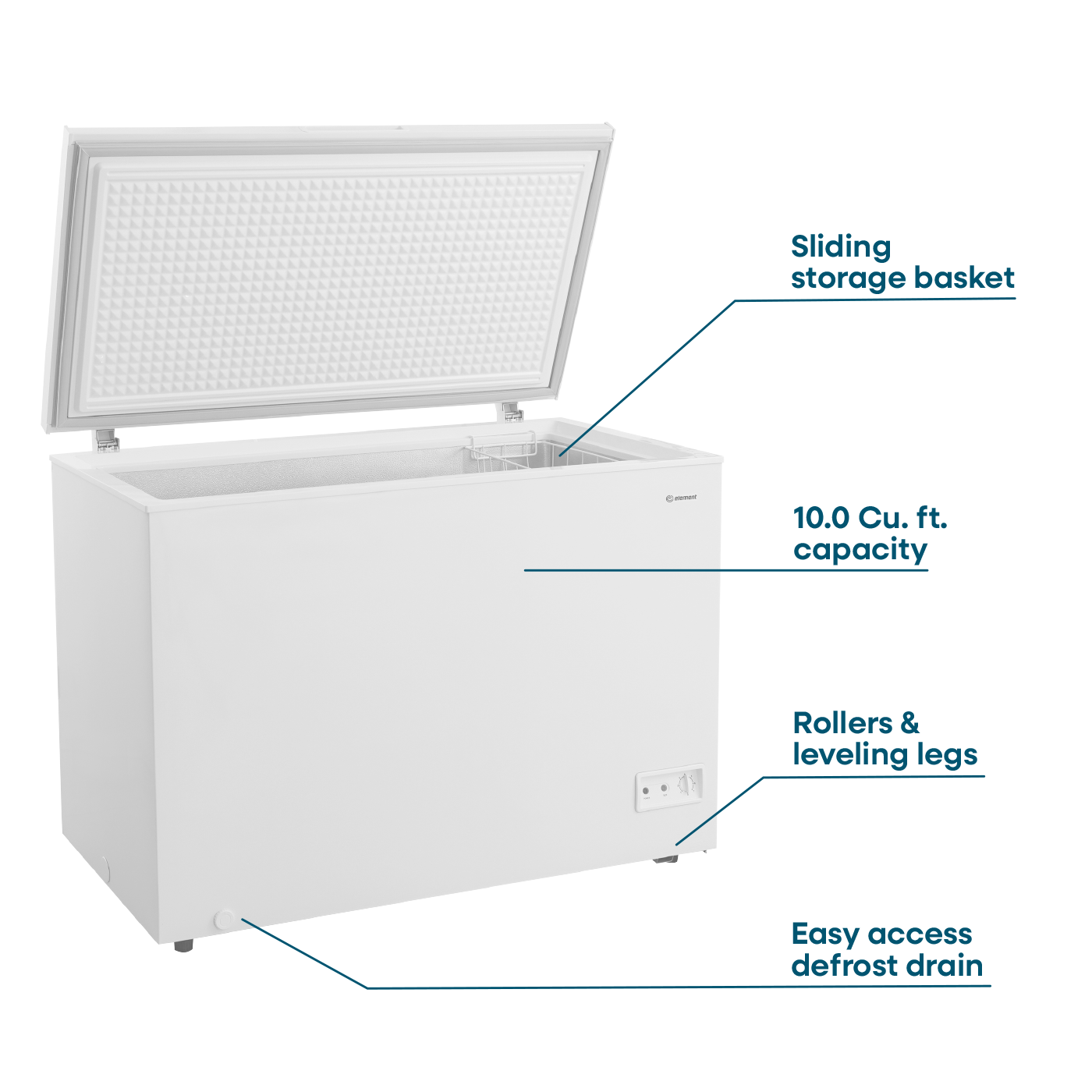 Element 10.0 Cu Ft Chest Freezer – Efficient Home Storage