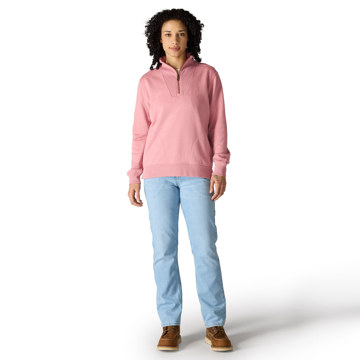 Carhartt Women's TENCEL Fiber Series Relaxed Fit Half-Zip Sweatshirt