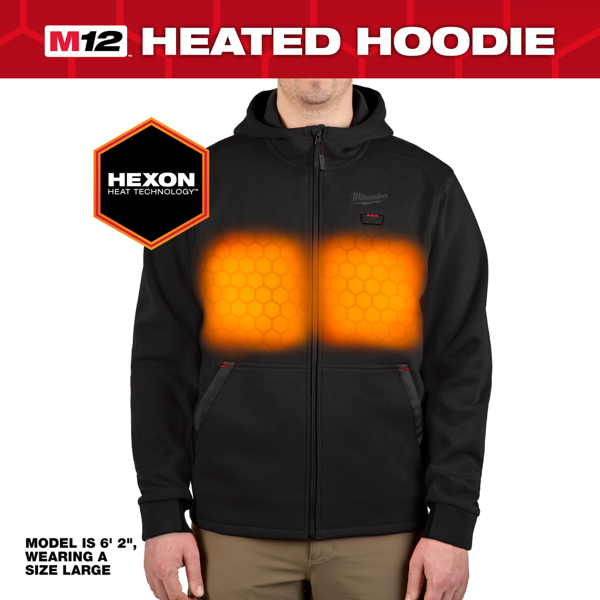 Milwaukee M12™ Men's Heated Full-Zip Hoodie