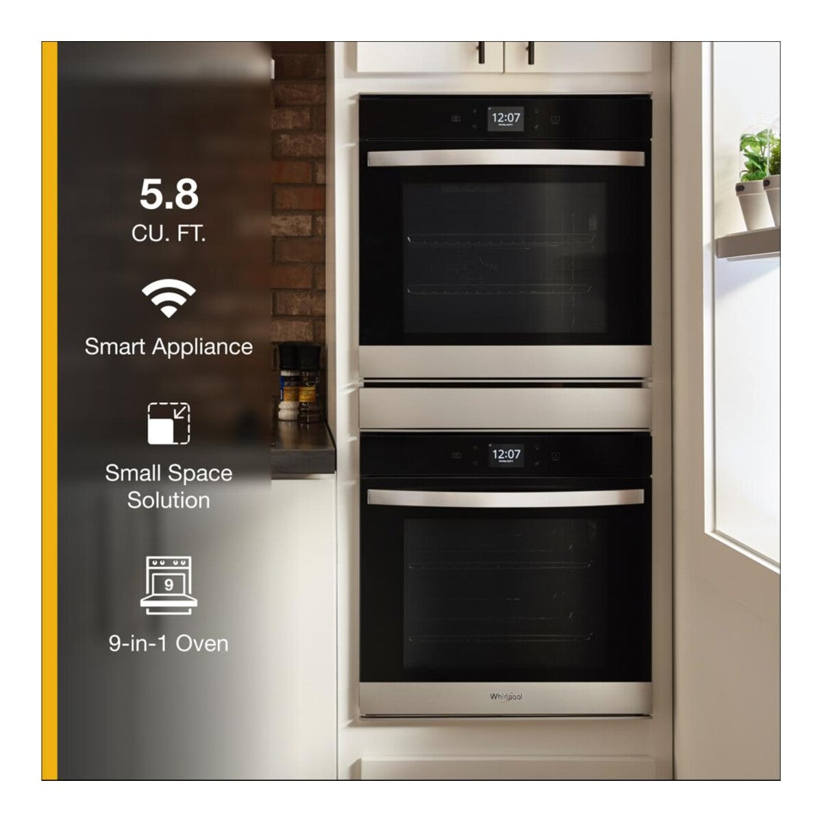5.8 Cu. Ft. 24 Inch Double Wall Oven with Convection