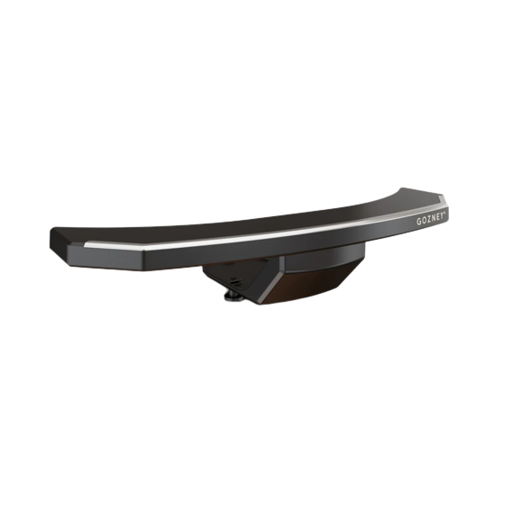 Curved die cast aluminum mantel with ceramic coating for grilling tools and outdoor living accessories collections