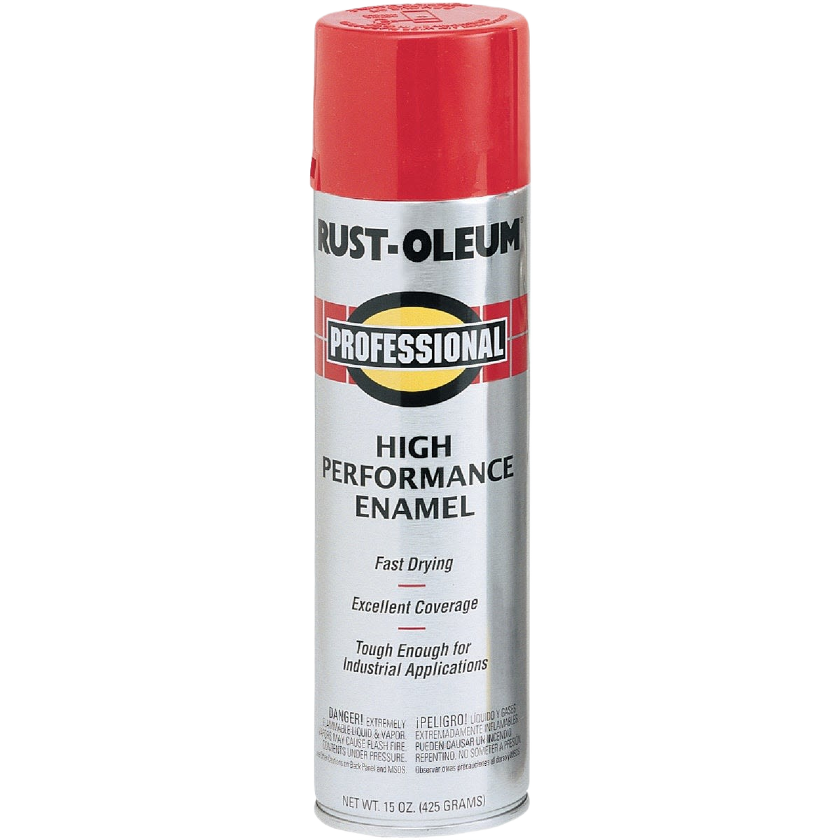Rust-Oleum Professional red enamel spray paint can in spray paint and home improvement collections under $50