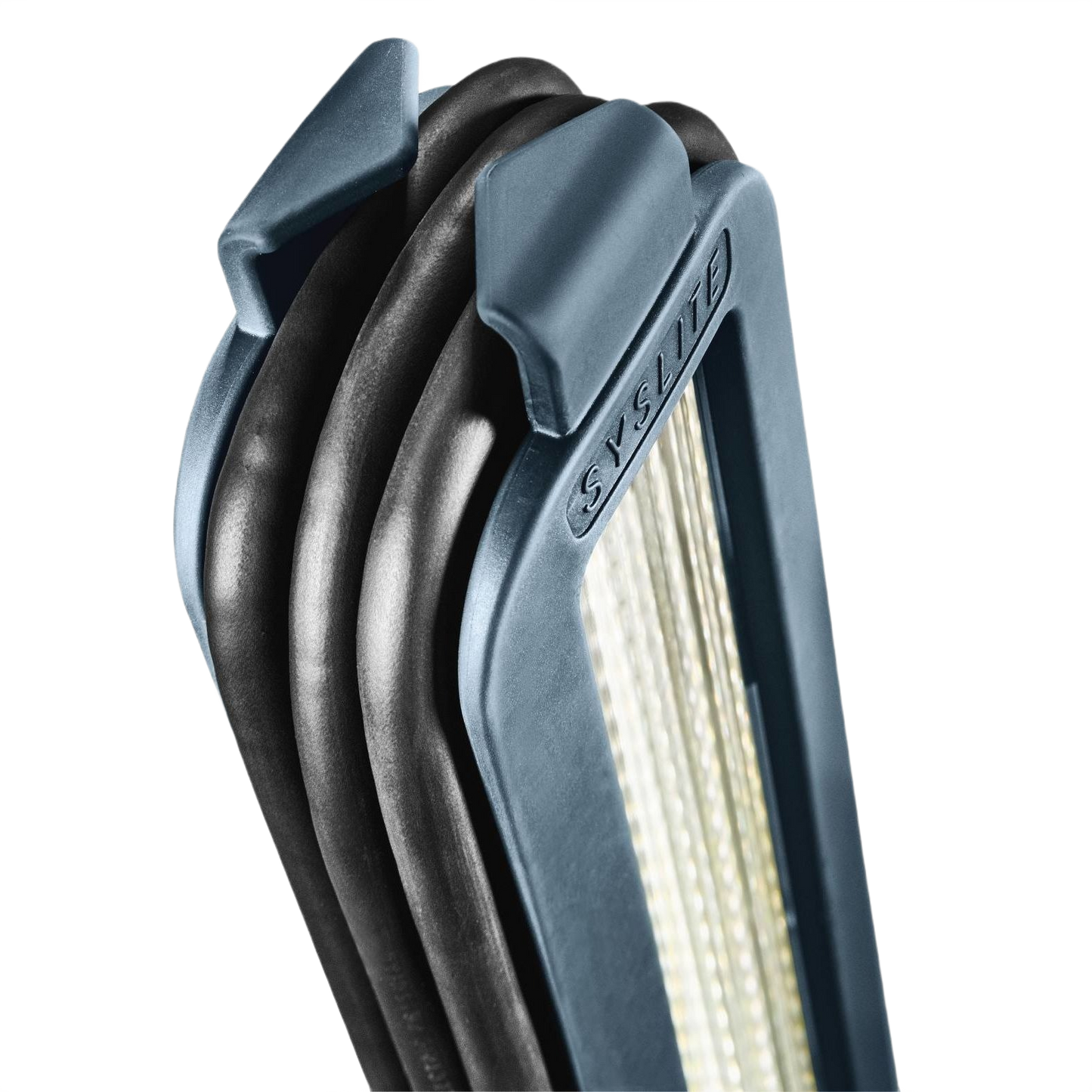 Compact blue and black surface control light with LED bar for detailed inspection in home improvement and work light tools collections