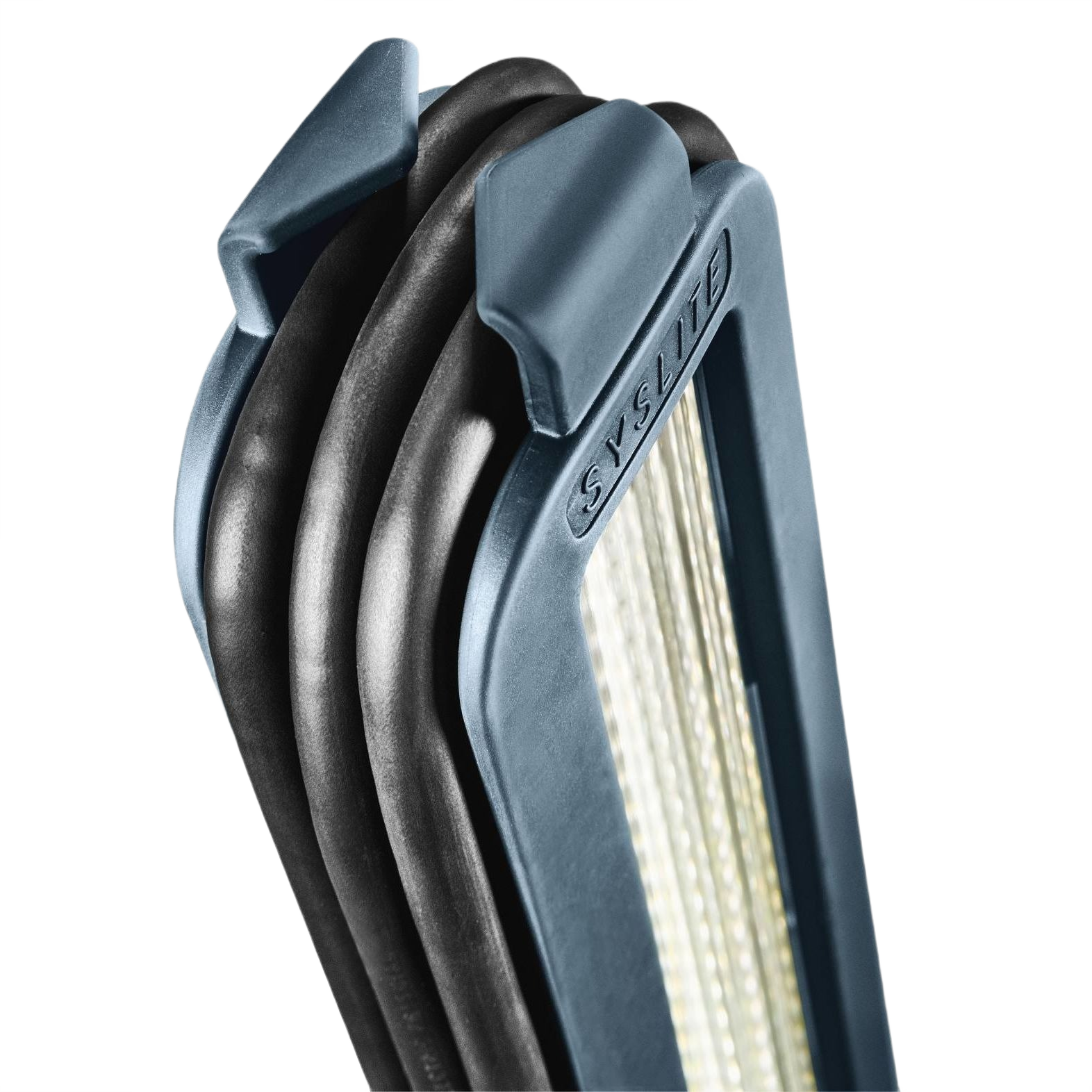 Compact blue and black surface control light with LED bar for detailed inspection in home improvement and work light tools collections
