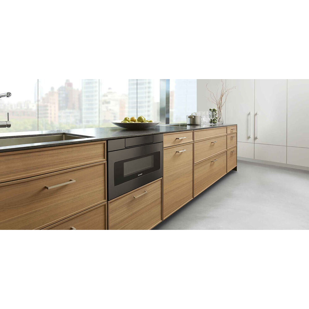 24" / 1.2 CF Flat Panel Microwave Drawer, Easy Touch Open