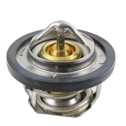 Metal and brass engine thermostat with rubber gasket for automotive parts and John Deere maintenance under $100