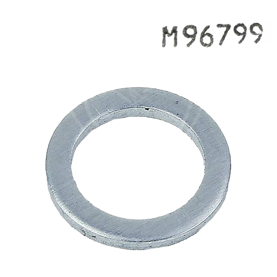 Metal washer part labeled M96799 for John Deere hardware in nuts, bolts, and washers category