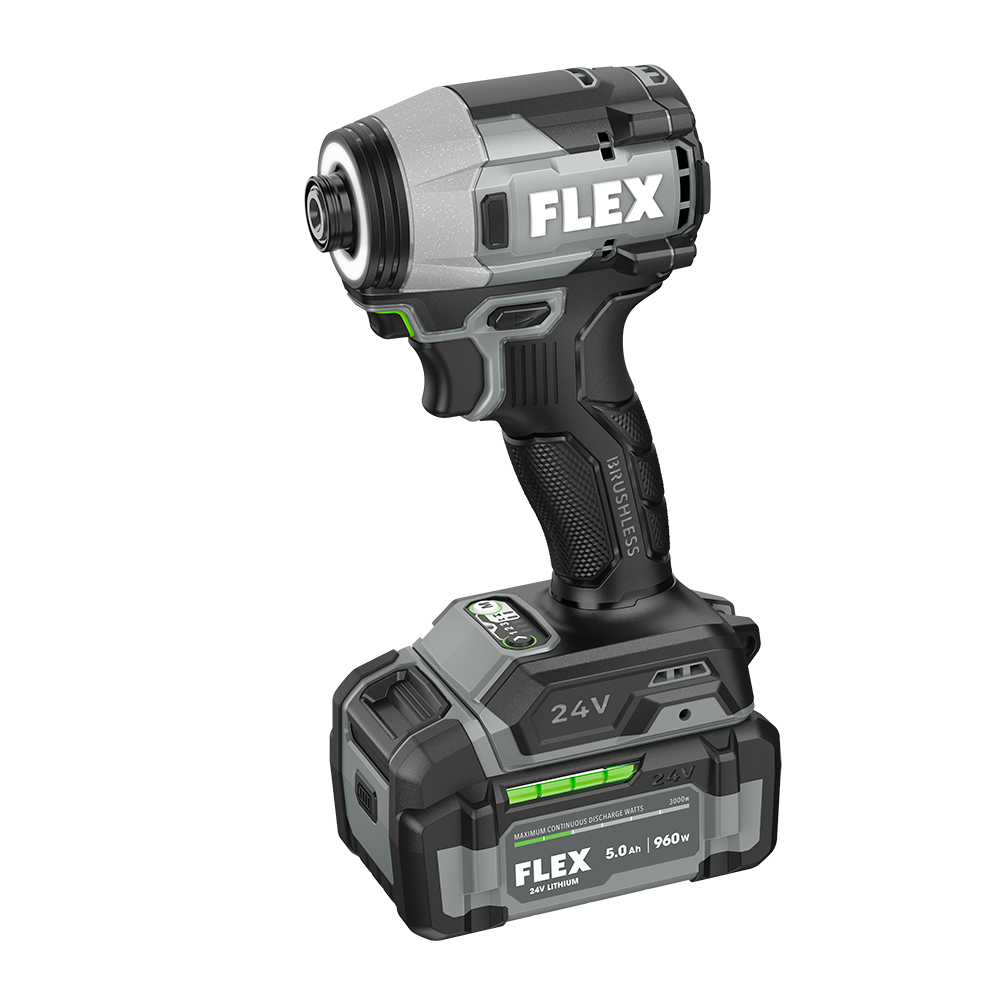 FLEX 24V 1/4" One-Touch Hex Impact Driver w/ Multi-Mode Kit
