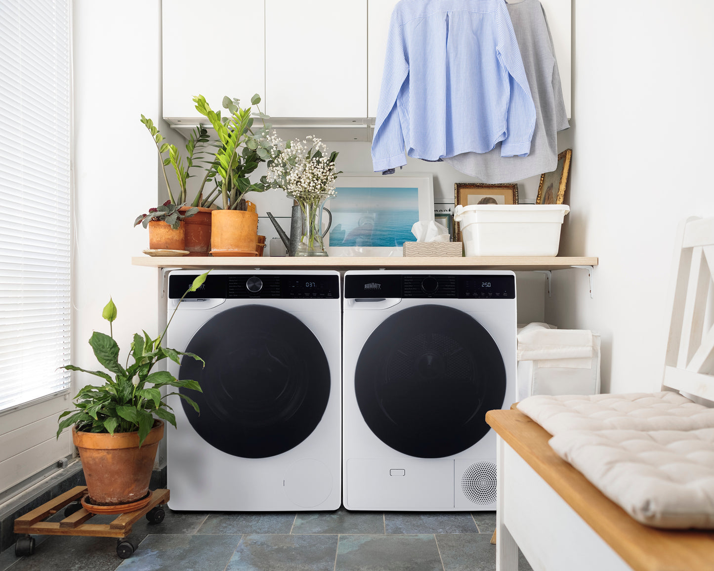 Washer/Heat Pump Dryer Combination