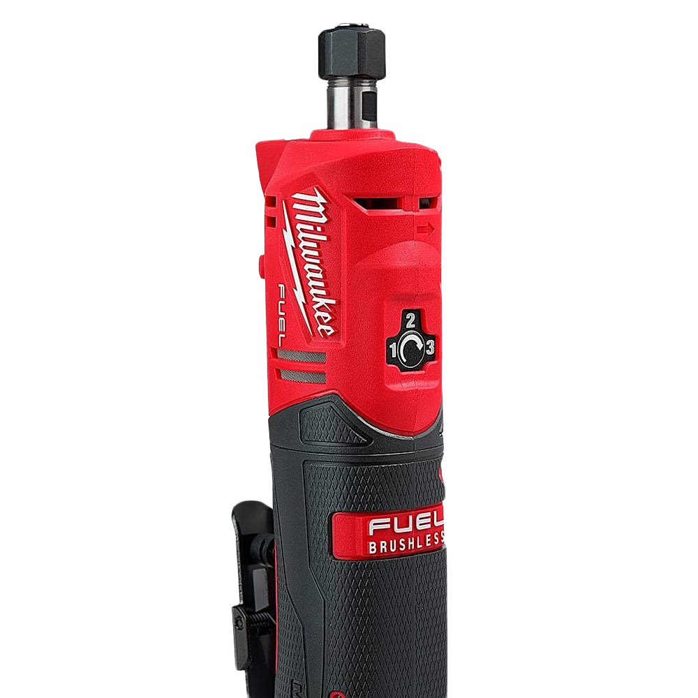 Compact red and black cordless die grinder with variable speed control designed for tools and home improvement tasks