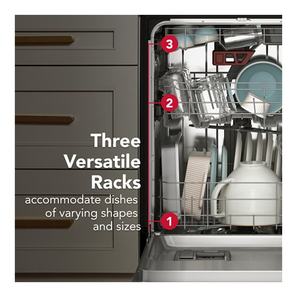 KitchenAid® Third Level Jet Rack Dishwasher with 40+ Total Wash Jets 41 dBA