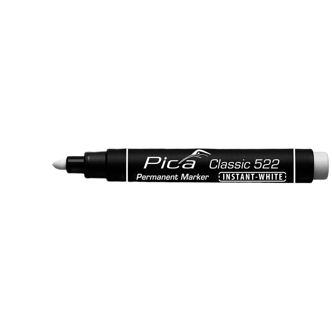 Black permanent marker pen with instant-white ink, ideal for woodworking, measuring, and hand tools under $50 collections