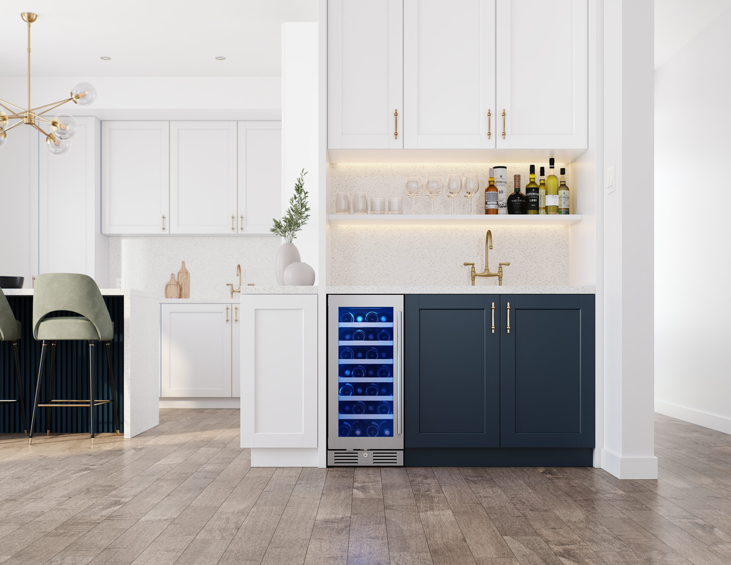 Wine Cooler 15", Reversible, Single Zone