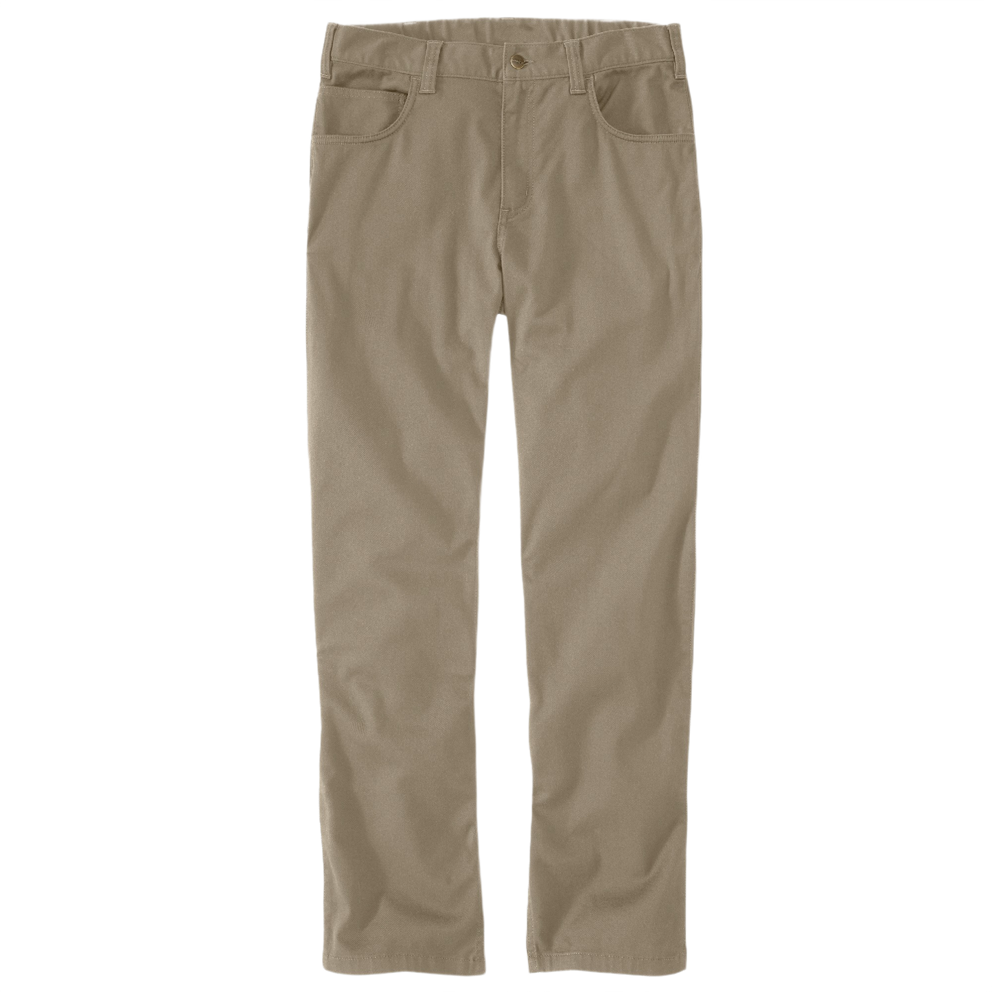 Relaxed fit men's work pants in sand dune color with multiple pockets and durable construction