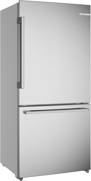 100 Series, Freestanding Bottom Freezer Refrigerator, Stainless steel (with anti-fingerprint), Total No Frost